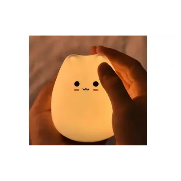 Сенсорний силіконовий Led світильник Котик