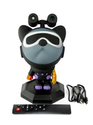 Нічник проектор зіркове небо CASTLELADY собака сіра космонавт ROBOT DOG