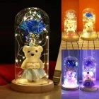 Нічник Троянда з ведмедиком