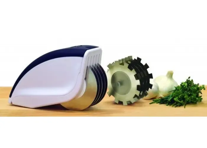 Ніж для нарізки 3 в 1 Rolling Mincer w-53 та Tenderizer з часниковим пресом овочерізка