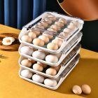 Одношаровий тримач для яєць NEWFORCE 30 Grid для холодильника, контейнер для зберігання яєць без бісфенолу А для холодильника, ящик для зберігання органайзера для домашніх яєць для кухні, ферми, прозо