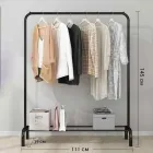Одинарна стійка для одягу чорного кольору Double floor Hanger