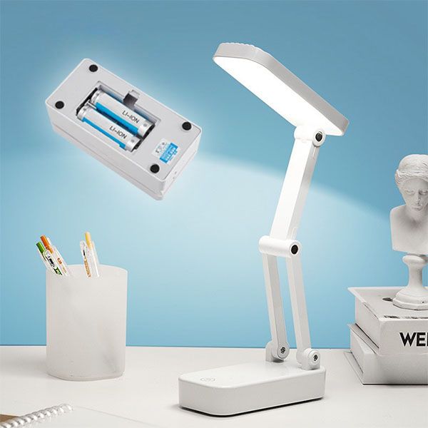 Портативна настільна LED лампа з сенсорним управлінням та підставкою для телефону