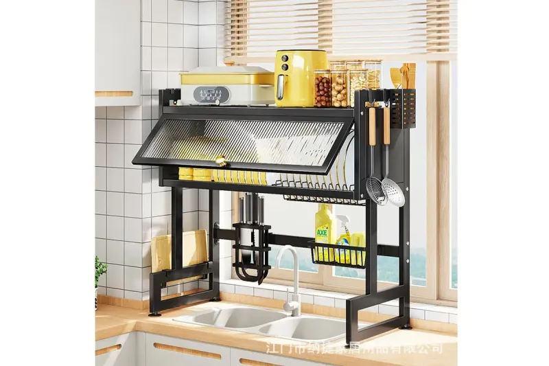 Органайзер для сушіння посуду з шафкою метал NEW (65см)