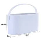 Органайзер кошик бокс ємність настільна для косметики із дзеркалом підсвічуванням від USB