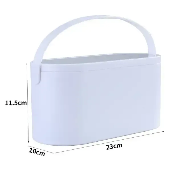 Органайзер кошик бокс ємність настільна для косметики із дзеркалом підсвічуванням від USB