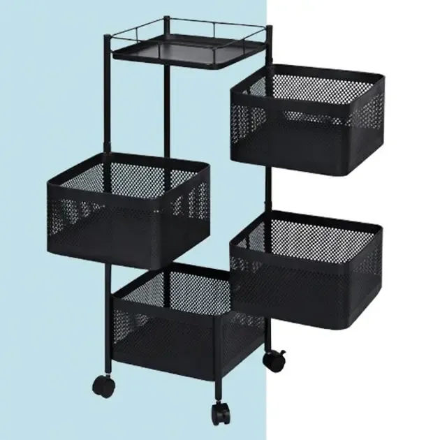 Органайзер кухонний з полицями, що обертаються Vegetable Rack для зберігання овочів і фруктів