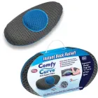 Ортопедична подушка Comfy Curve Сіро синя для сидіння спини хребта