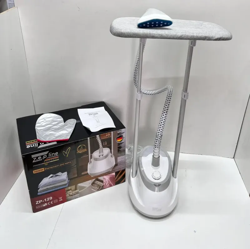 Білий Відпарювач вертикальний для одягу зі стійкою Zepline ZP-129 3000W