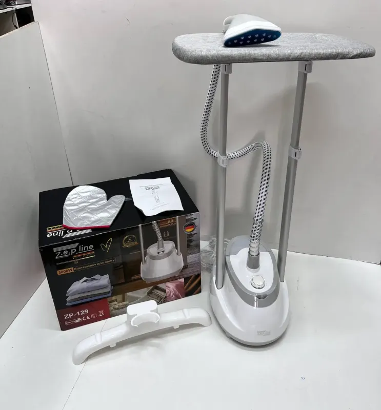 Білий Відпарювач вертикальний для одягу зі стійкою Zepline ZP-129 3000W