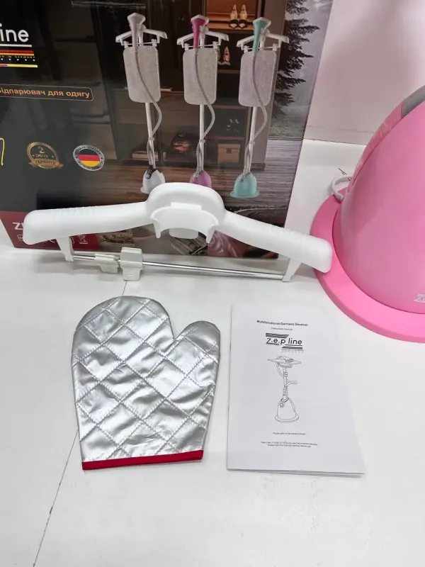 Рожевий Відпарювач вертикальний для одягу зі стійкою Zepline ZP-130 3000W