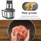 Овочерізка блендер чоппер Sokany SK-7027 Подрібнювач із чашею 3 л 800 Вт м'ясорубка чоппер 2 режими швидкості 4 леза