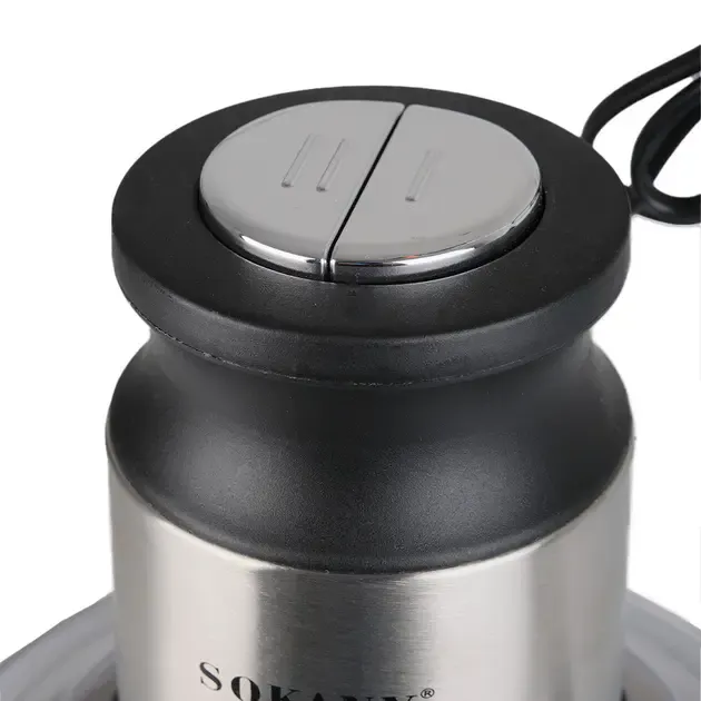 Овочерізка блендер чоппер Sokany SK-7027 Подрібнювач із чашею 3 л 800 Вт м'ясорубка чоппер 2 режими швидкості 4 леза