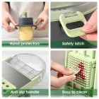 Овочерізка з контейнером Vegetable Cutter 9 в 1