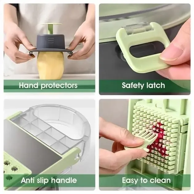 Овочерізка з контейнером Vegetable Cutter 9 в 1