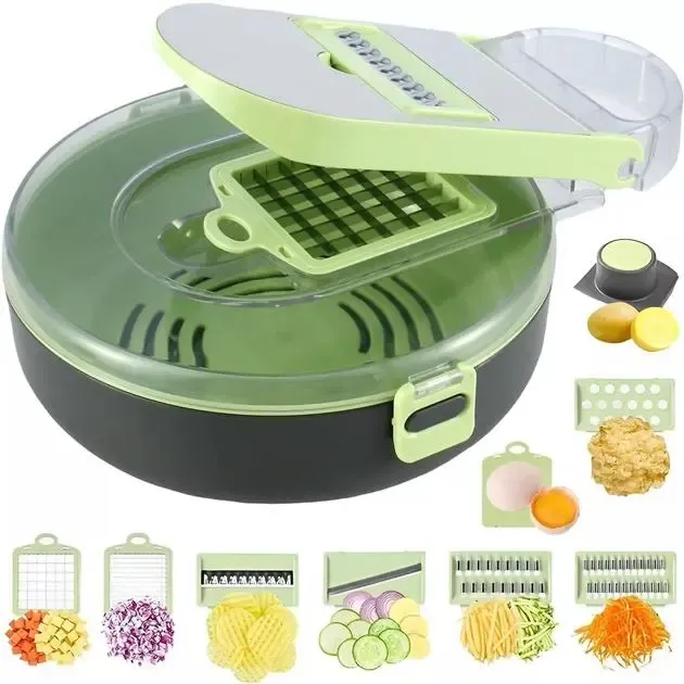 Овочерізка з контейнером Vegetable Cutter 9 в 1