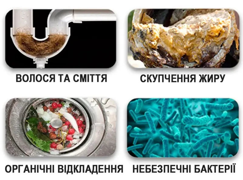 Палички від засмічення зливу раковини та каналізації Sani Sticks