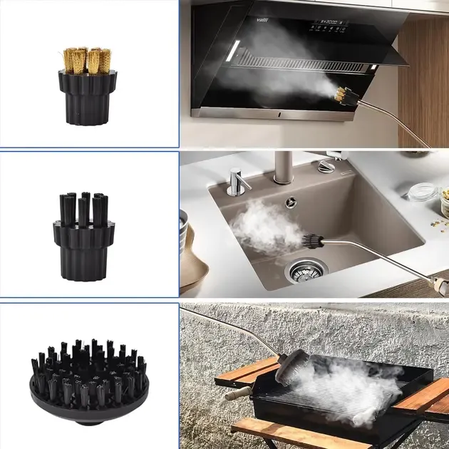 Пароочисник для збирання будинку 2500 Вт з насадками, пристрій для дезінфекції 220 В + аксесуари, 1200 мл