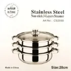 Пароварка 3-х рівнева A-PLUS 2068 (28 см)