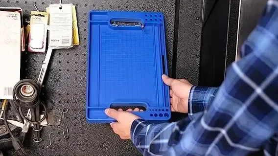 Переносний лоток для інструментів 35,6х23х2,4см, FLEXMAT / Силиконовий органайзер для зберігання інструментів