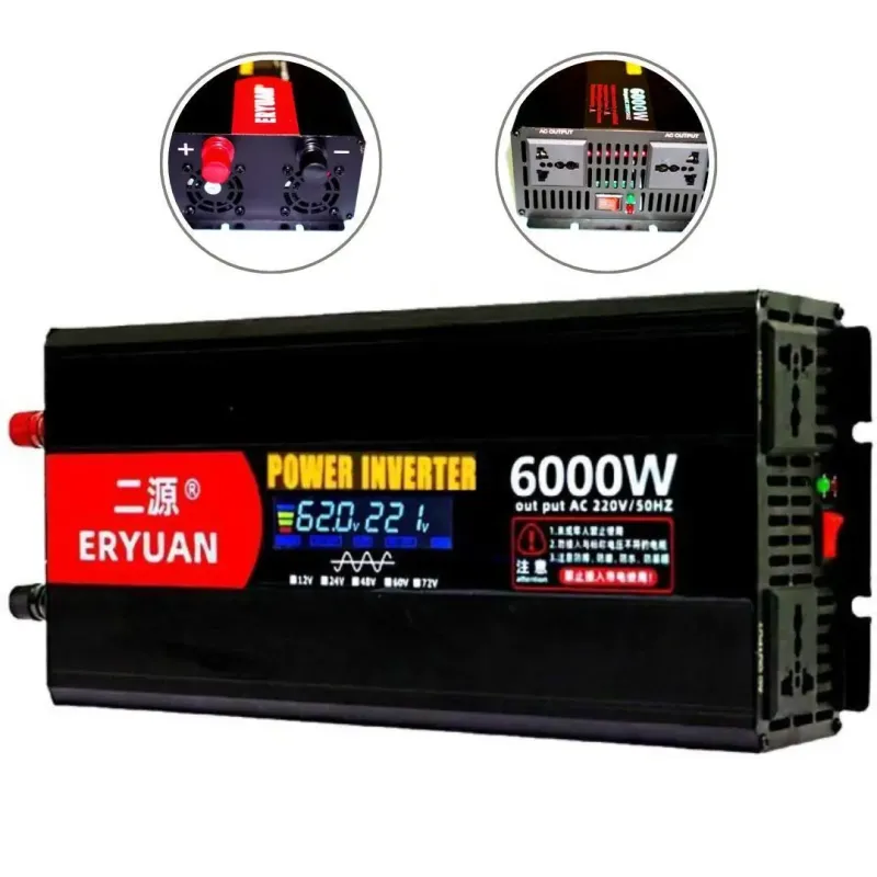 Перетворювач напруги Eryuan 6000W Найвища потужність для ваших енергетичних потреб