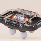 Перкусійний масажер для тіла, 4 головок, від USB, YCY -1601 / Масажер для спини / Вібромасажер