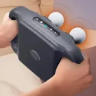 Перкусійний масажер для тіла, 4 головок, від USB, YCY -1601 / Масажер для спини / Вібромасажер