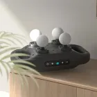 Перкусійний масажер для тіла, 4 головок, від USB, YCY -1601 / Масажер для спини / Вібромасажер