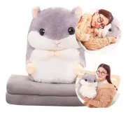 Плед ковдра-хом'як 3 в 1, Плед, Іграшка, Подушка  45 см