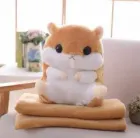 Плед ковдра-хом'як 3 в 1, Плед, Іграшка, Подушка  45 см