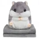 Плед ковдра-хом'як 3 в 1, Плед, Іграшка, Подушка  45 см