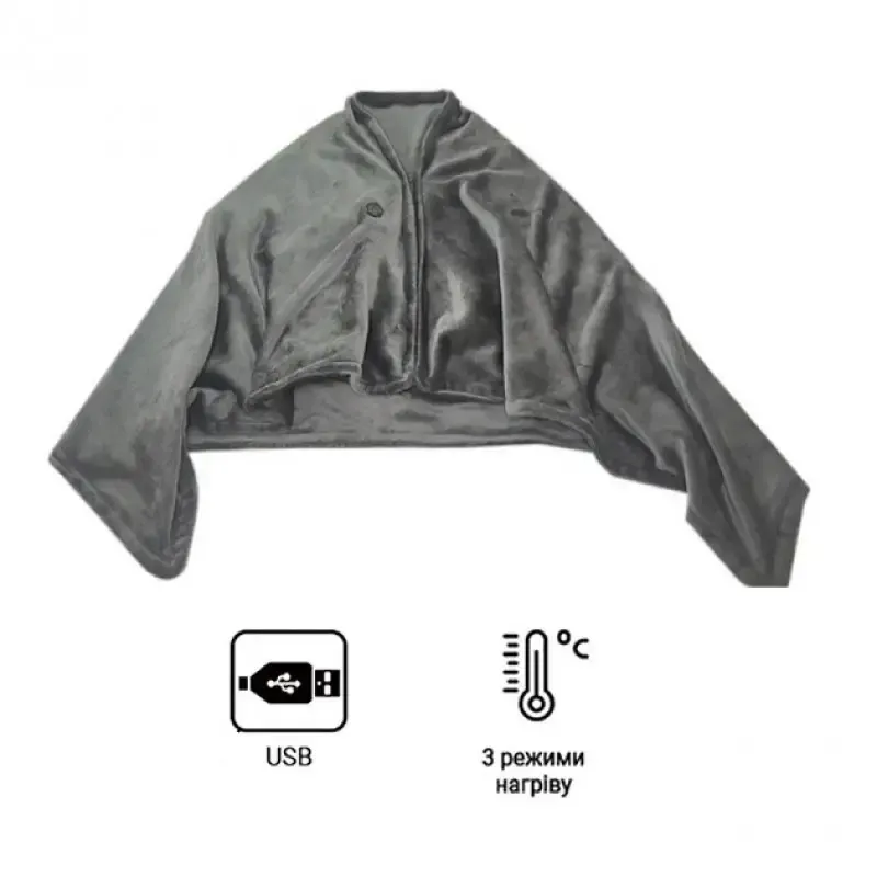 Плед із підігрівом від повербанку. Туристичний плед із підігрівом USB. Плед для намету