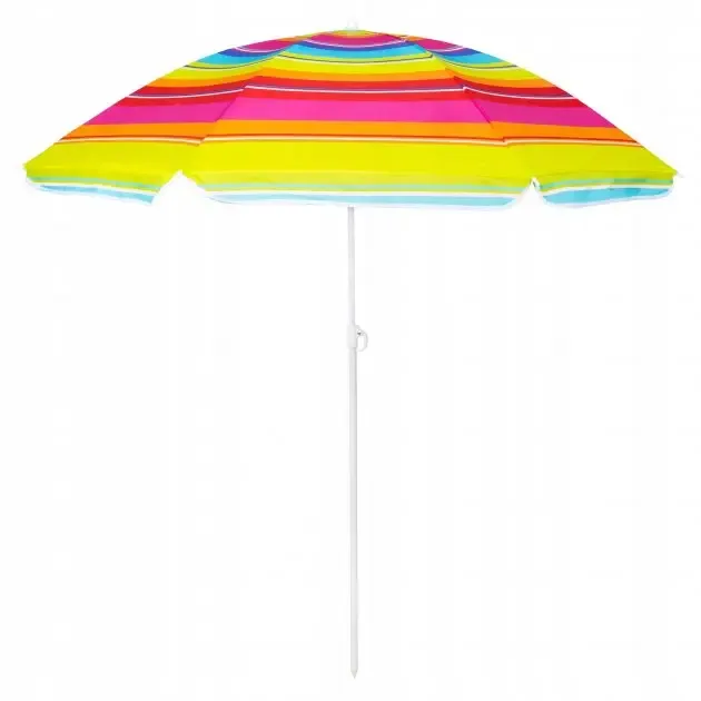 Пляжна парасолька 180см, сонцезахисна парасолька з кріпленням спиць