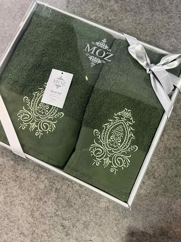 Набір махрових рушників для обличчя 90х50 см та тіла 140х70 см