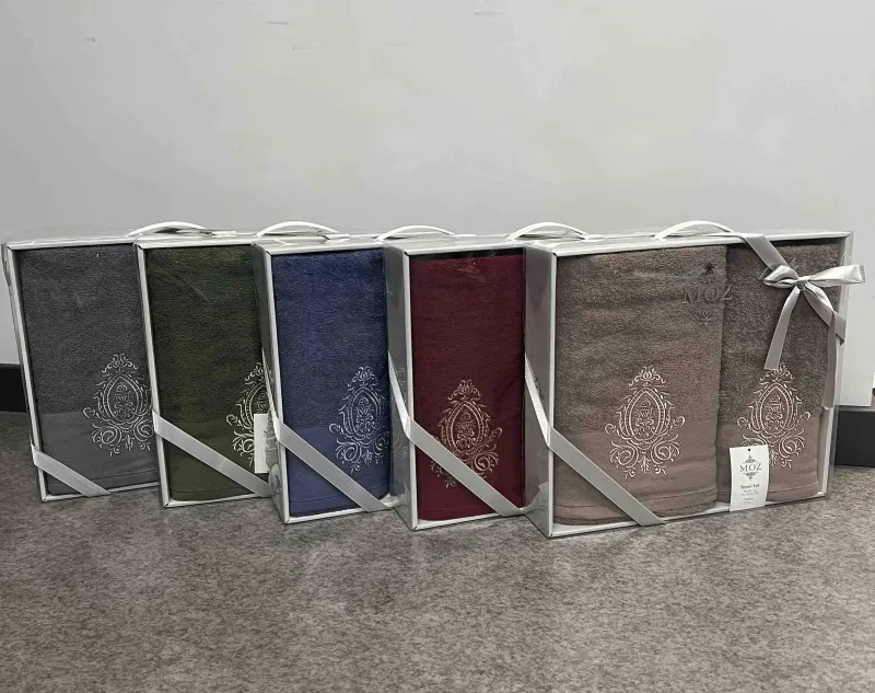 Набір махрових рушників для обличчя 90х50 см та тіла 140х70 см