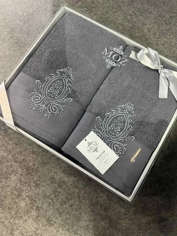 Набір махрових рушників для обличчя 90х50 см та тіла 140х70 см