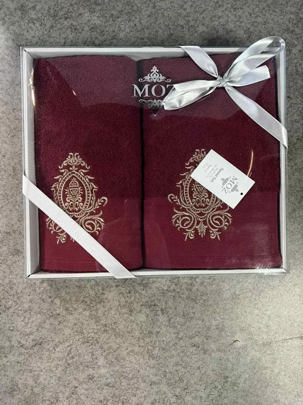 Набір махрових рушників для обличчя 90х50 см та тіла 140х70 см