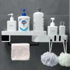 Полиця для ванної кімнати кутова самоклеюча, що обертається