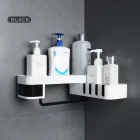 Полиця для ванної кімнати кутова самоклеюча, що обертається