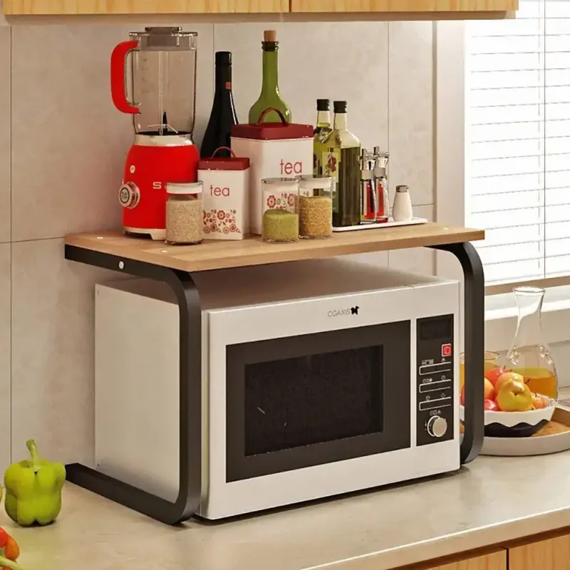 Полиця для мікрохвильової печі 53х32х32см / Підставка для мікрохвильової печі / Настільна полиця органайзер