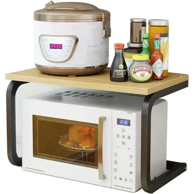 Полиця для мікрохвильової печі 53х32х32см / Підставка для мікрохвильової печі / Настільна полиця органайзер