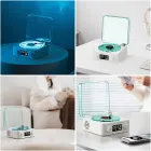 Портативна бездротова колонка Bluetooth у вигляді вінілового програвача грамофона з годинником та нічником