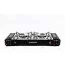 Портативна газова туристична плита на 2 конфорки