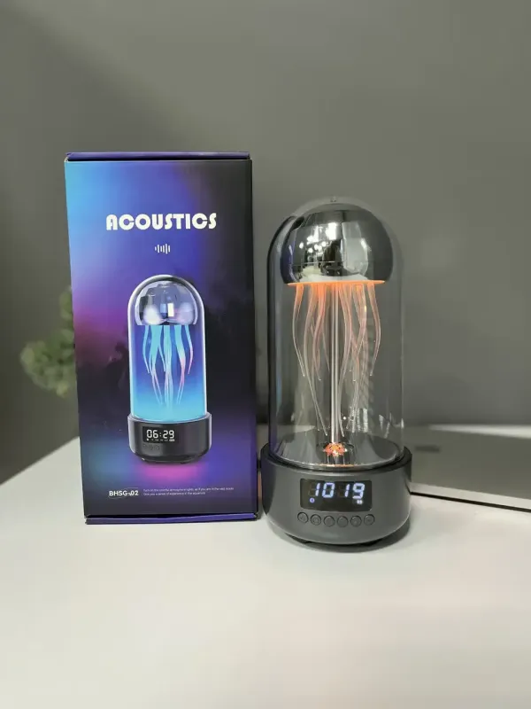 Портативна колонка Bluetooth Медуза із функцією нічника A-Plus на 7 режимів світла, об'ємний звук 360°