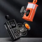 Портативна колонка SPS A036 з прозорим корпусом та RGB підсвічуванням