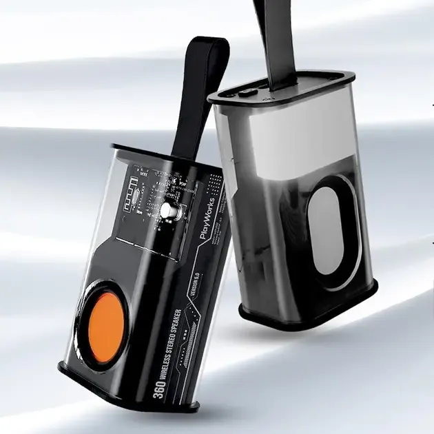 Портативна колонка SPS A036 з прозорим корпусом та RGB підсвічуванням