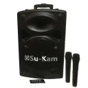 Портативна колонка Su-Kam BT 100D + 1 бездротовий мікрофон (12v/220v)
