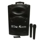 Портативна колонка Su-Kam BT 100D + 1 бездротовий мікрофон (12v/220v)
