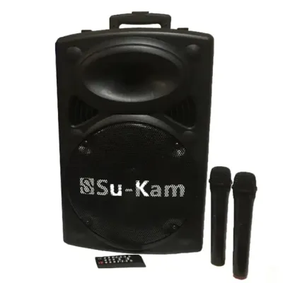 Портативна колонка Su-Kam BT 100D + 1 бездротовий мікрофон (12v/220v)