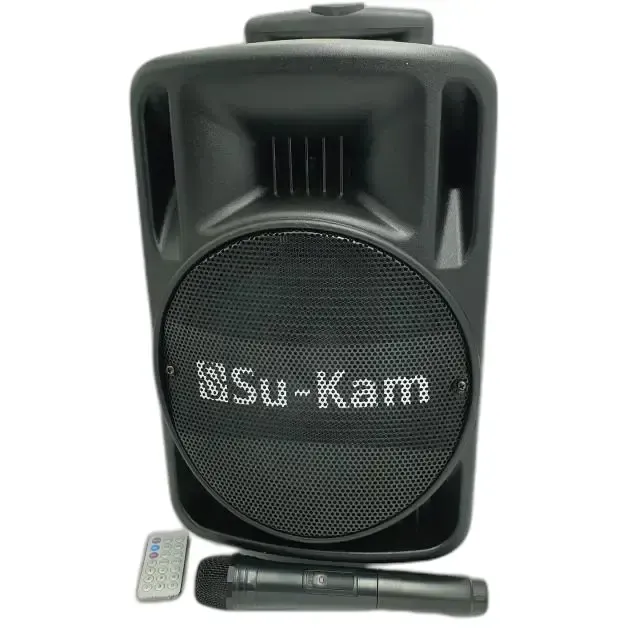 Портативна колонка Su-Kam BT 100D + 1 бездротовий мікрофон (12v/220v)